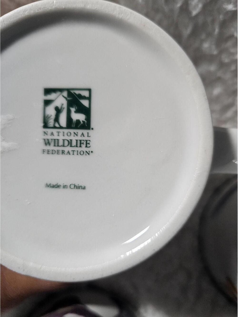 (Set of 3) National Wildlife Federation Humming Birds Coffee Mug Cup White 4.5" - Picture 12 of 12